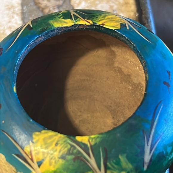 Hand Painted Wooden Planter - Picture 5 of 9